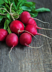 Fresh purple radish