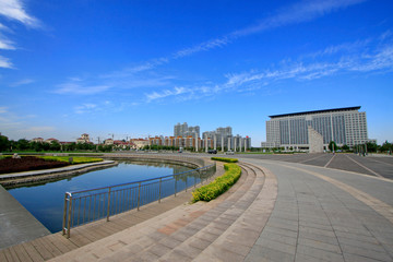 Fototapeta premium Luannan county city scenery, China
