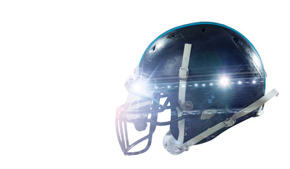 Fototapeta premium Rugby helmet on white