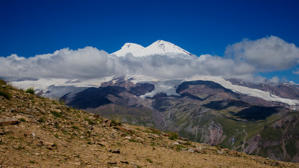 View of Mt Elbrus from Mount Cheget