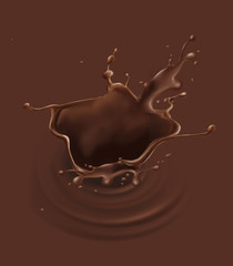 chocolat, giclé, clapoter,  noël, brun, blanc, liquide, aliment, abattre, boire, nature, silhouette, lait, dessert,   bonbon, 