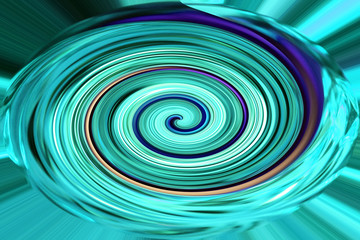 Unusual bright colorful abstraction. Twisting and wave. Spot illustration.