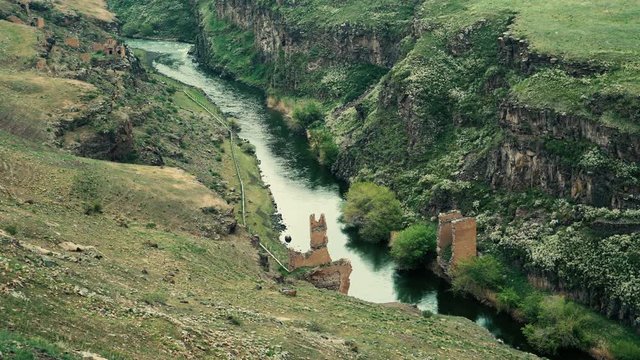 border of Turkey and Armenia near Ani