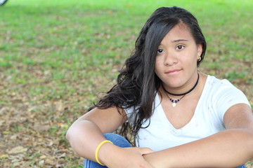 Ethnic teen with copy space © ajr_images