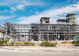 Industrial factories in the bay of Algeciras