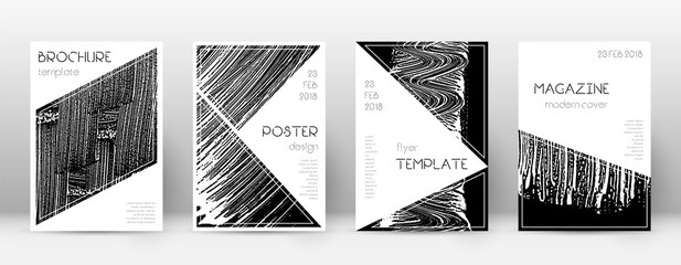 Cover page design template. Triangle brochure layo