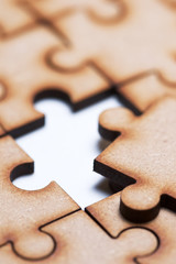 Puzzle close up