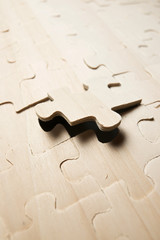Puzzle close up