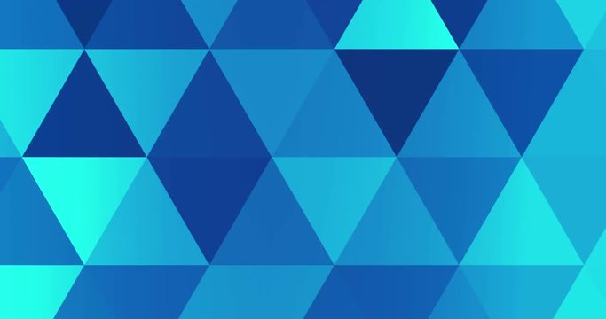 abstract blue geometric multicolor triangles pattern with seamless trasition color movement, texture concept