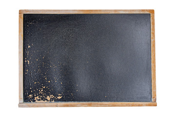Fototapeta premium Blank vintage chalkboard isolated on white background