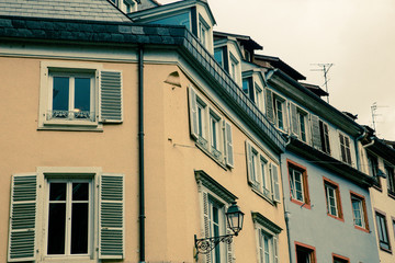 Fototapeta na wymiar Row of traditional old European buildings