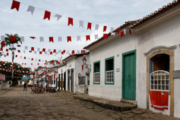 Uliczne dekoracje zielonoświątkowe w Paraty, Brazylia, 2014 © Miroslaw