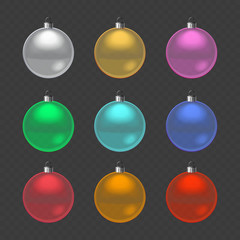 Transparent Christmas Balls.