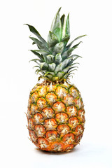 白背景のパイナップル