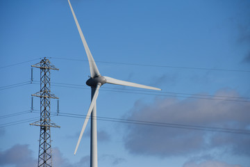 électricité énergie environnement tension éolienne