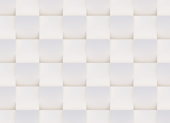 3D pattern made of white and beige geometric shapes, creative background or wallpaper surface made of light and shadow. Futuristic seamless decorative abstract texture design, simple graphic elements