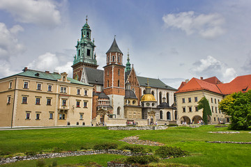 .Wawel Palace in Krakow. Sights of Poland