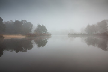 Obraz na płótnie Canvas Pond in Zalesie Dolne near Piaseczno, Poland