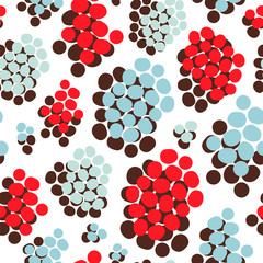 Abstract seamless pattern with ovals.