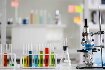 Set of Chemical tube development and pharmacy in laboratory,biochemistry and research technology concept.