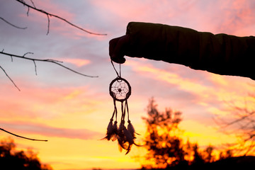 Dreamcatcher dawn silhouette
