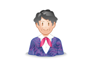 休日のシニア女性