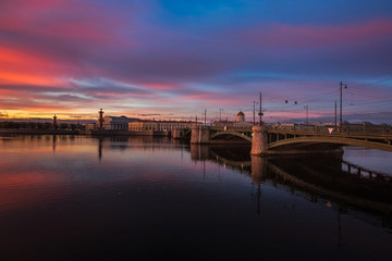 Fototapeta premium Spit of Vasilievskiy island