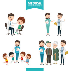 Obraz premium Vector Illustration Of Medical