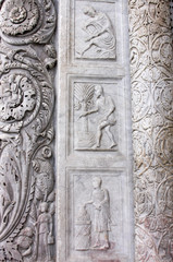Fototapeta na wymiar stone carving