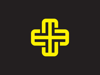 Fototapeta premium Plus form letter E logo design