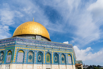 Fototapeta premium The Dome of the Rock on the Temple Mount in Jerusalem