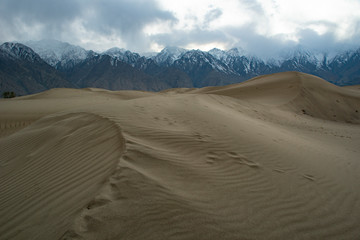 Sand desert at skardu. Northern Area Pakistan