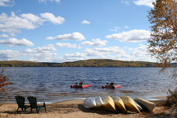 boat on the lake