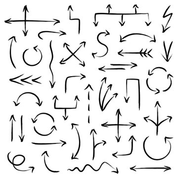 Arrows Scribble Set Black