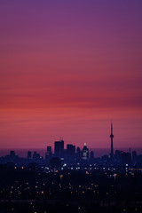 Fototapeta na wymiar skyline at sunset