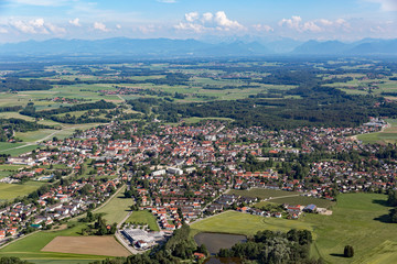 Luftbild Stadt Grafing bei München