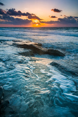 Naklejka premium sunset over the sea