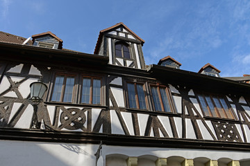 prächtiges Fachwerk in der Altstadt von Kitzingen