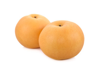 snow pear or Fengsui pear on white background