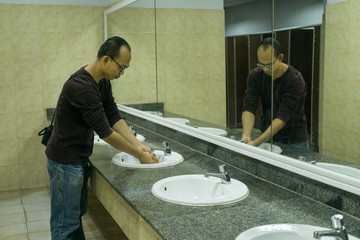 To wash hands for health concept