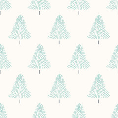 seamless christmas tree pattern