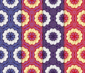 Tuinposter Set geometrische naadloze patroon. Decoratieve art deco-stijl. Vector illustratie lijntextuur voor behang, verpakking, banners, textiel mode stof print, uitnodigingskaarten © ElDen.COS