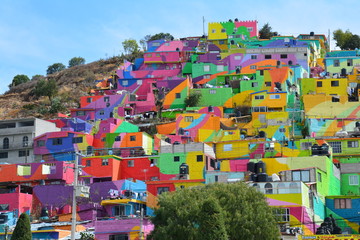 Mural Street Art coloré Pachuca Hidalgo Mexique