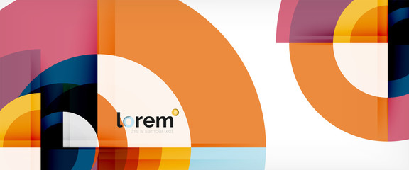 Obraz premium Circle abstract background, geometric modern design template