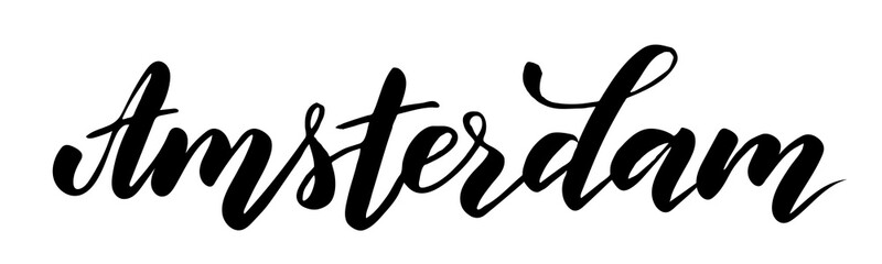 Amsterdam brush calligraphy