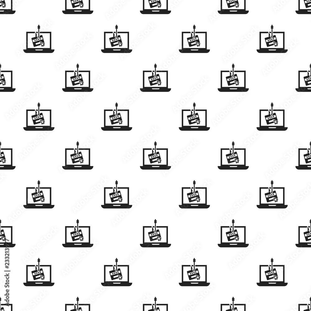 Poster laptop phishing pattern seamless vector repeat for any web design