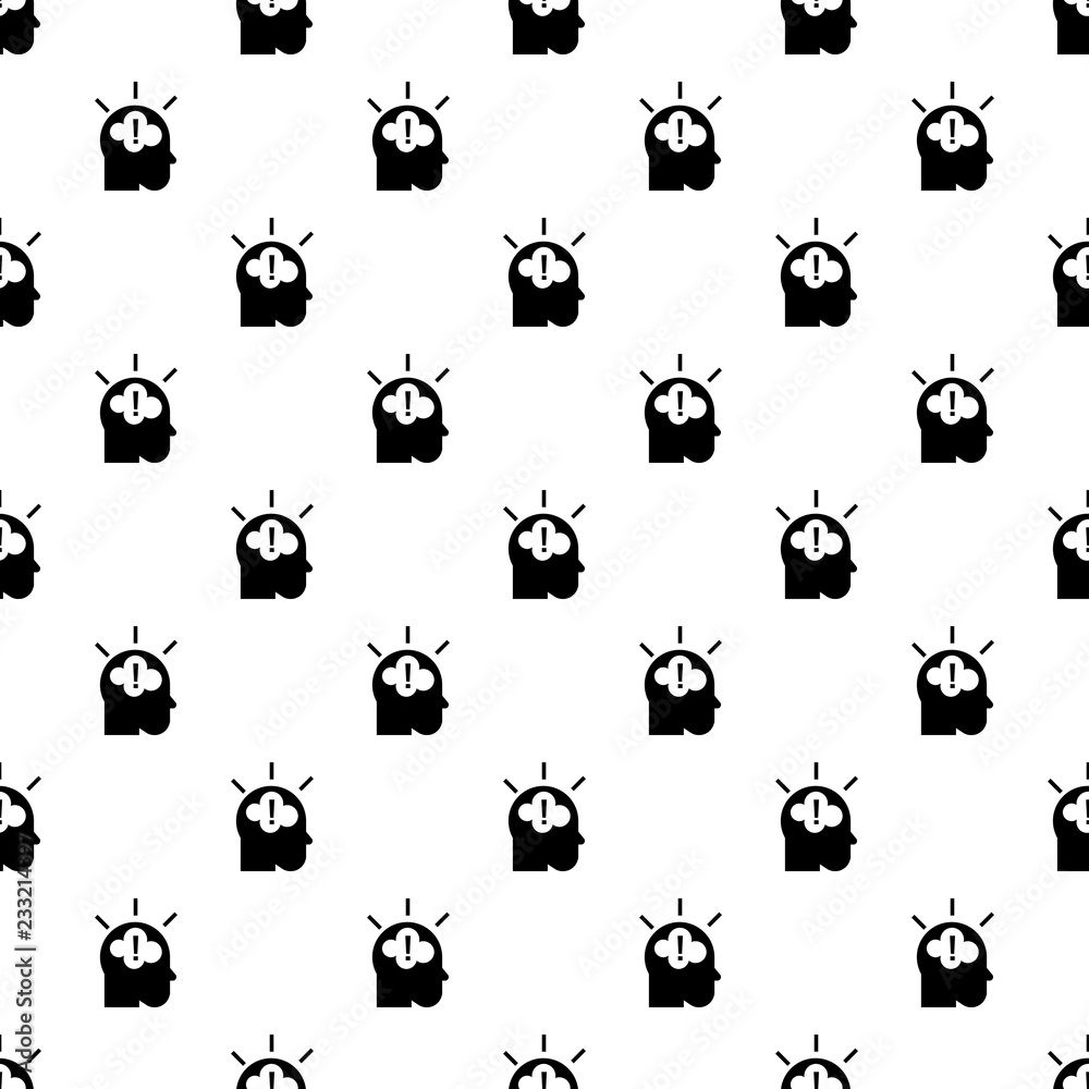 Poster Idea brainstorming pattern seamless vector repeat for any web design