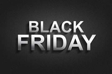 Black Friday. Neon inscription on a dark background. Business, sales.