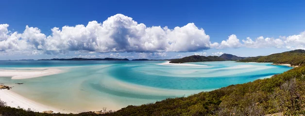 Acrylic prints Whitehaven Beach, Whitsundays Island, Australia Panorama of Whiteheaven beach, Whitsunday Island, Queensland, Australia