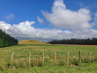 Fototapeta na wymiar typical landscape on the South Island of New Zealand